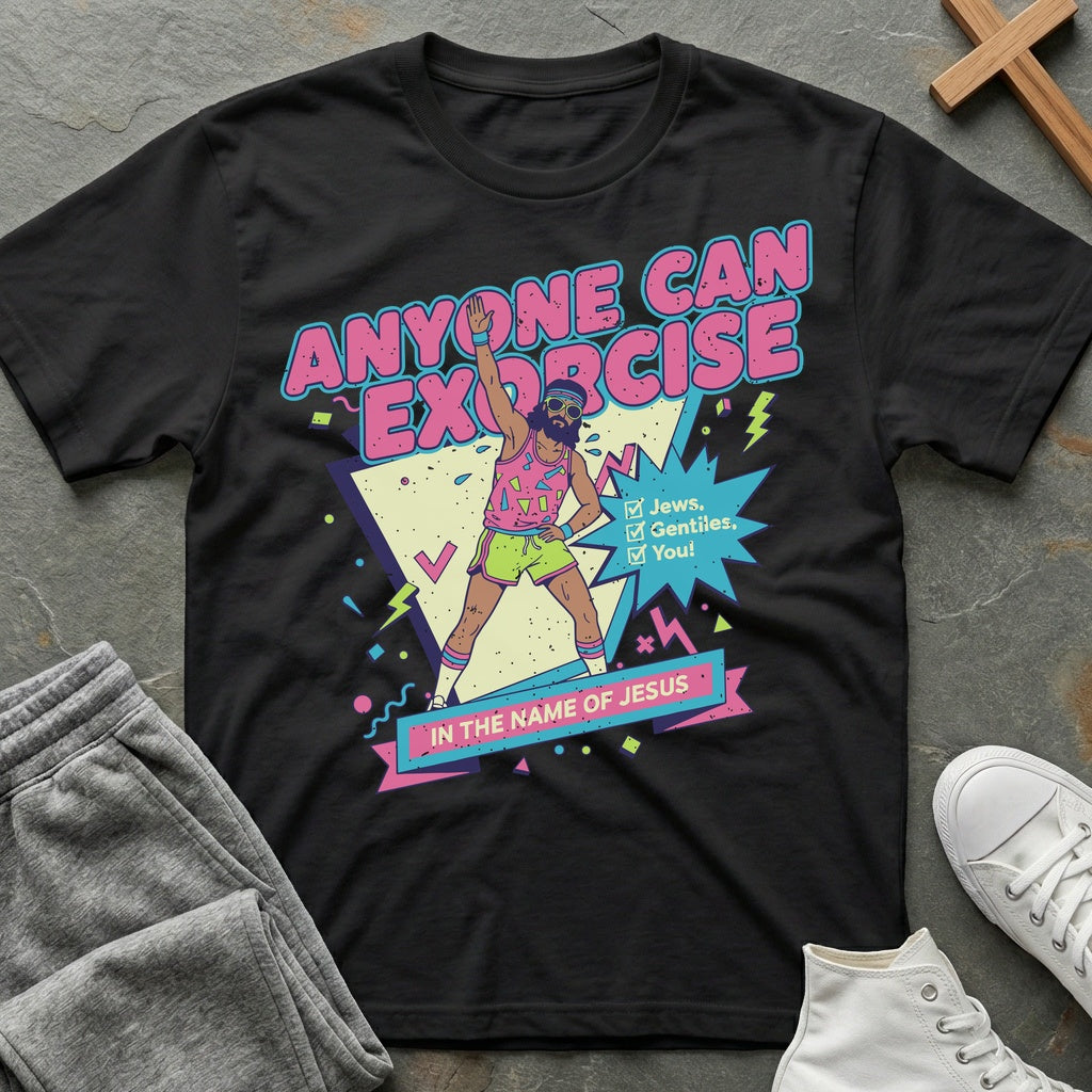 Anyone Can Exorcise T-Shirt - Black