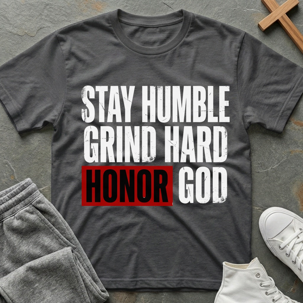 Stay Humble T-Shirt - Dark Heather