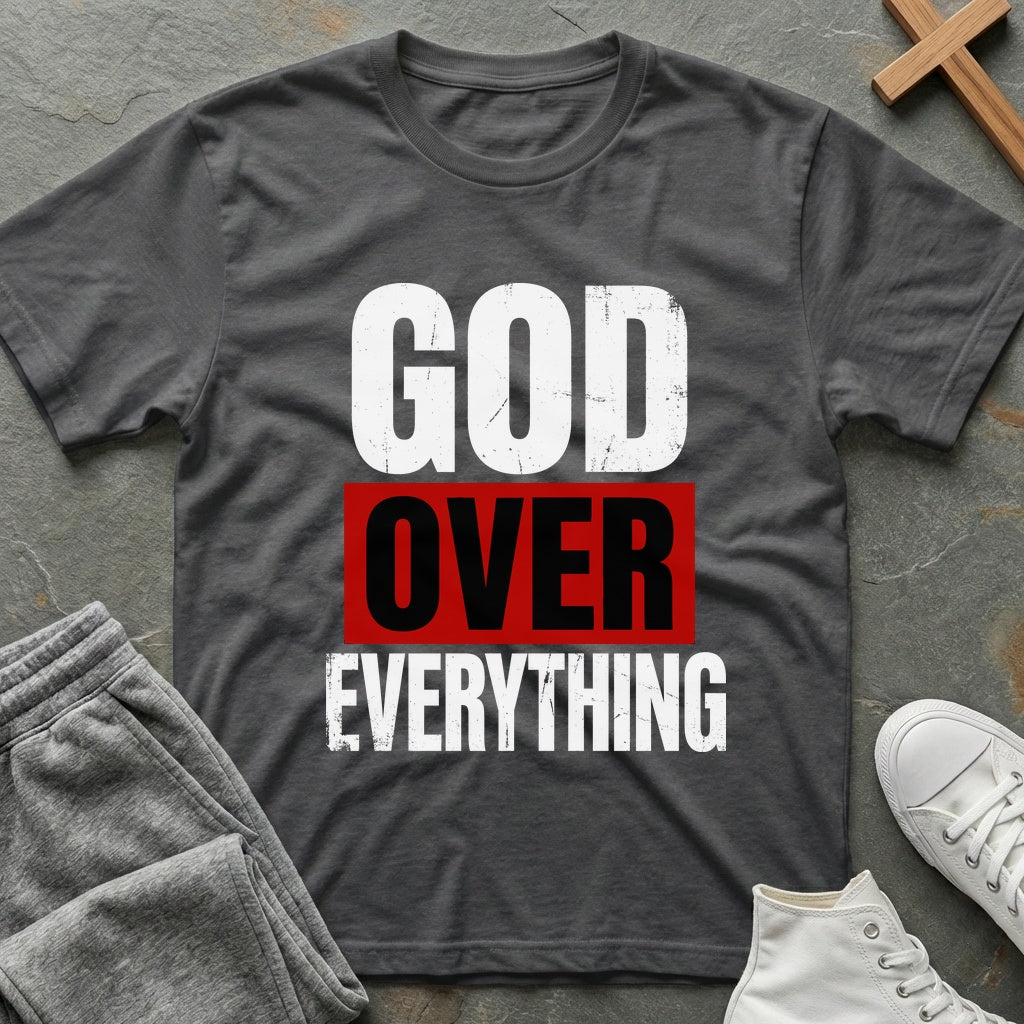 God Over Everything T-Shirt - Dark Heather