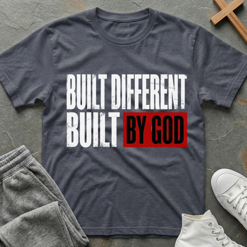 Built Different T-Shirt - Heather Navy