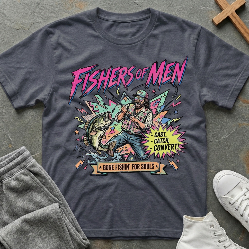 Fishers of Men T-Shirt - Heather Navy