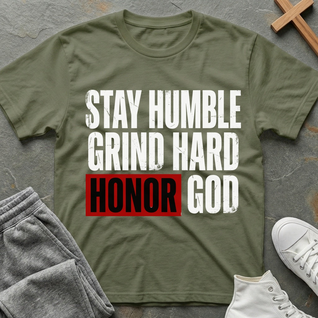 Stay Humble T-Shirt - Military Green