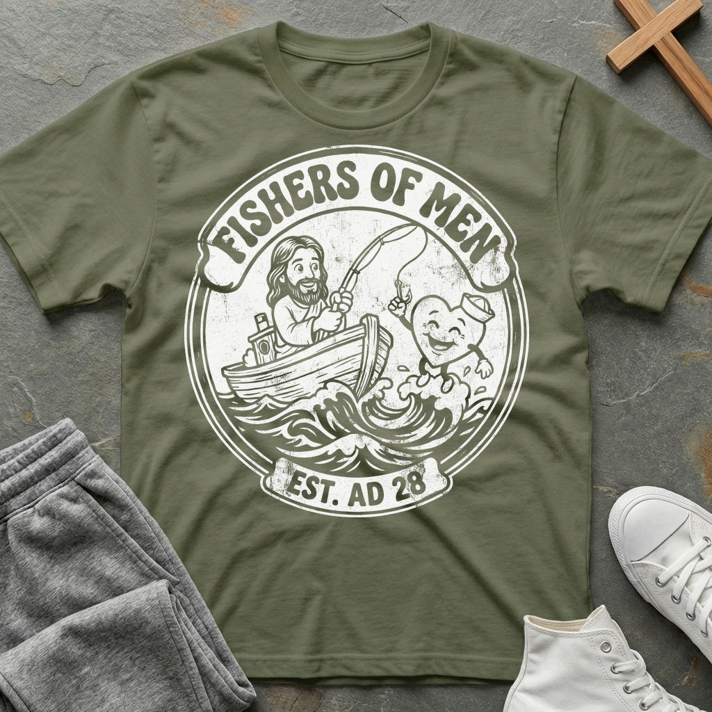 Fishers of Men T-Shirt - Military Green