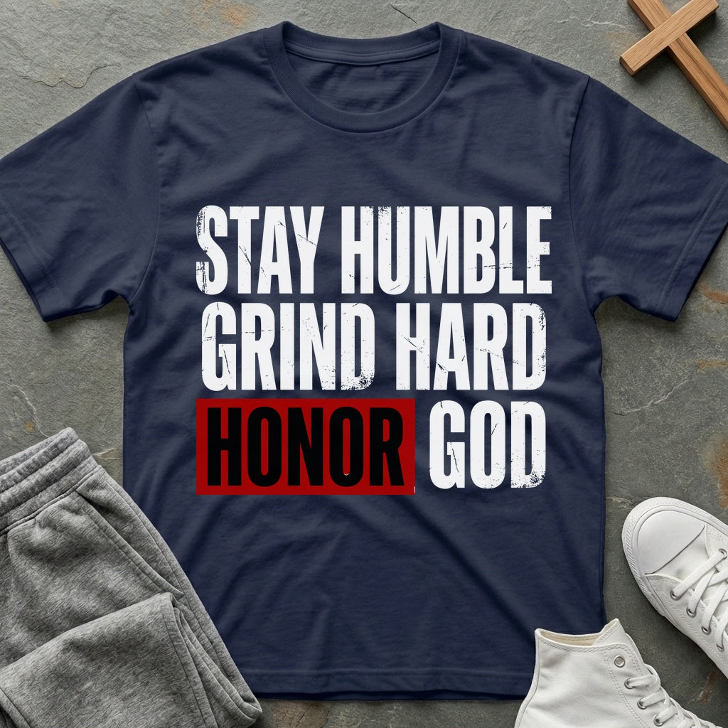Stay Humble T-Shirt - Navy