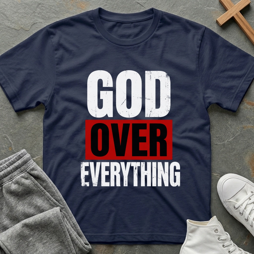 God Over Everything T-Shirt - Navy