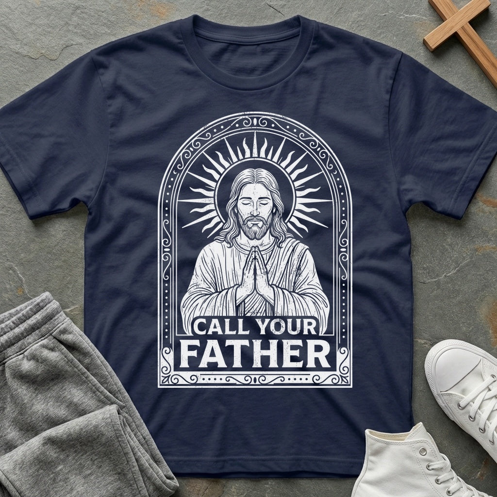 Call Your Father T-Shirt - Navy