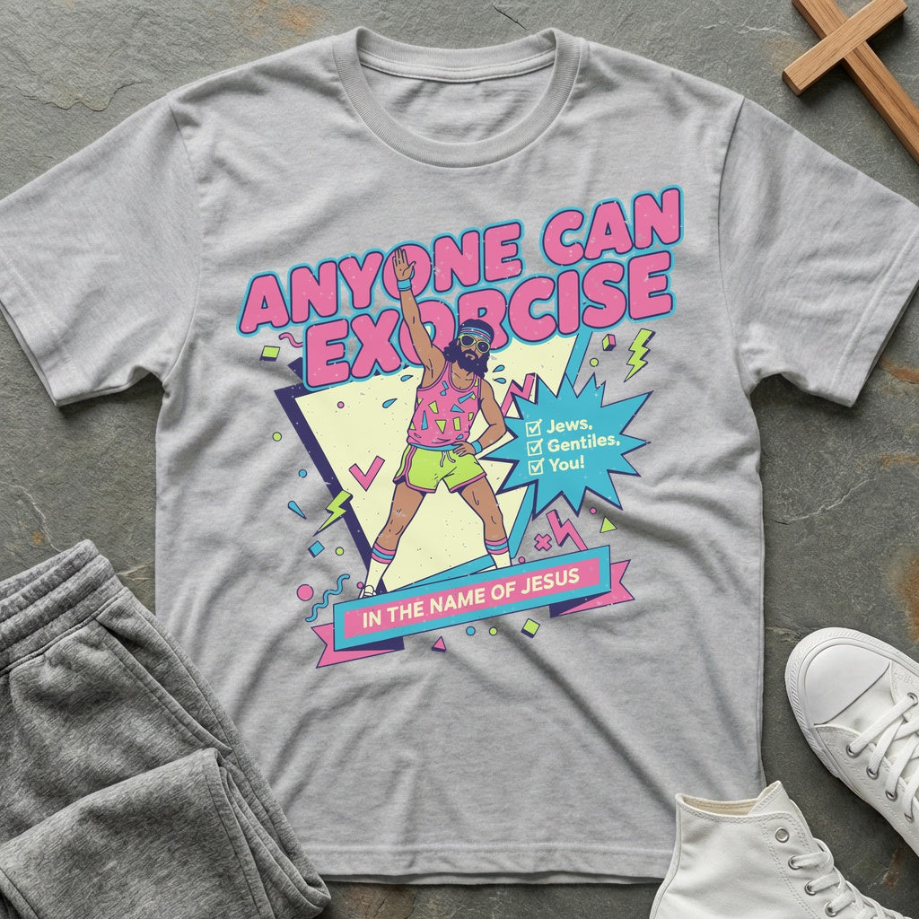 Anyone Can Exorcise T-Shirt - Sport Grey