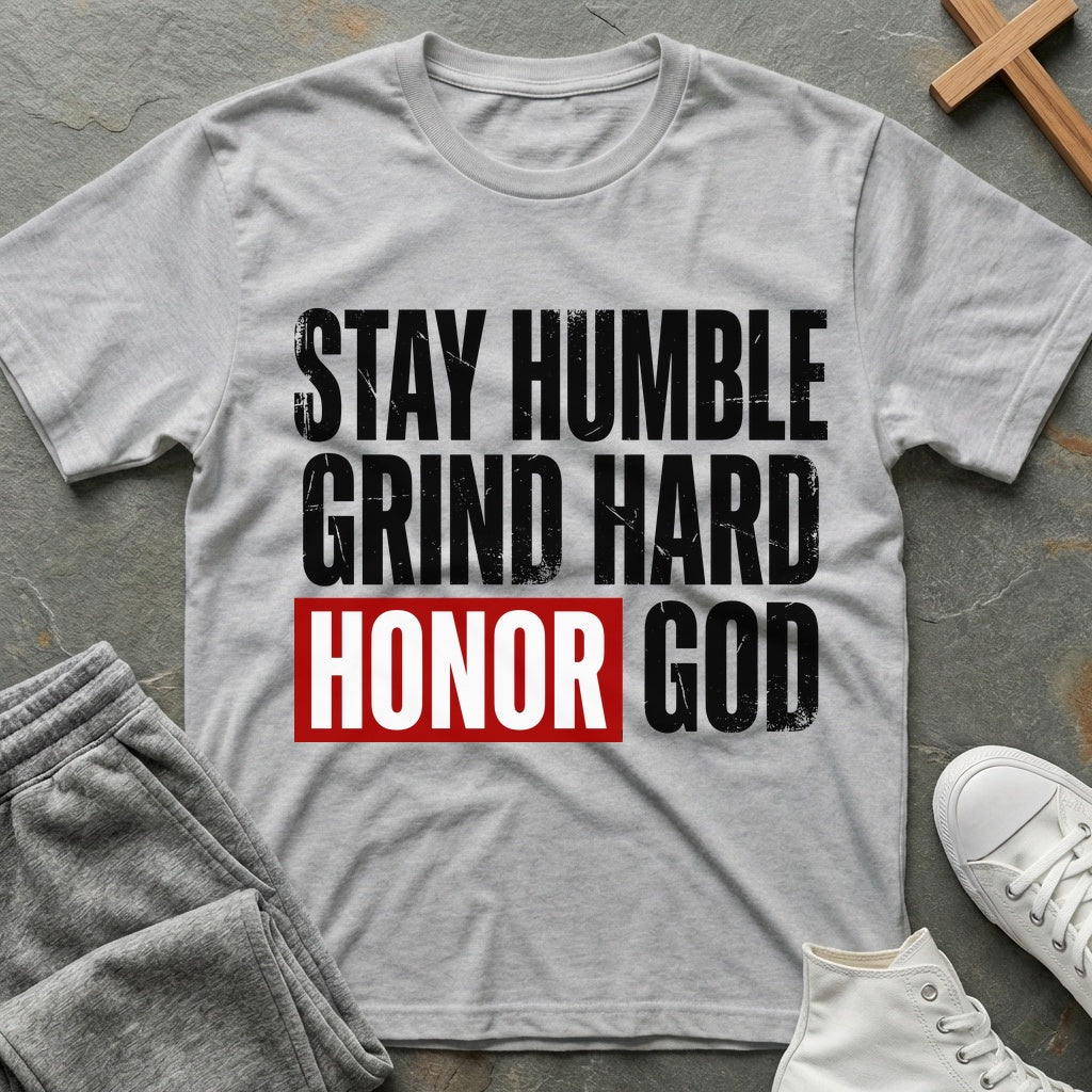 Stay Humble T-Shirt - Sport Grey
