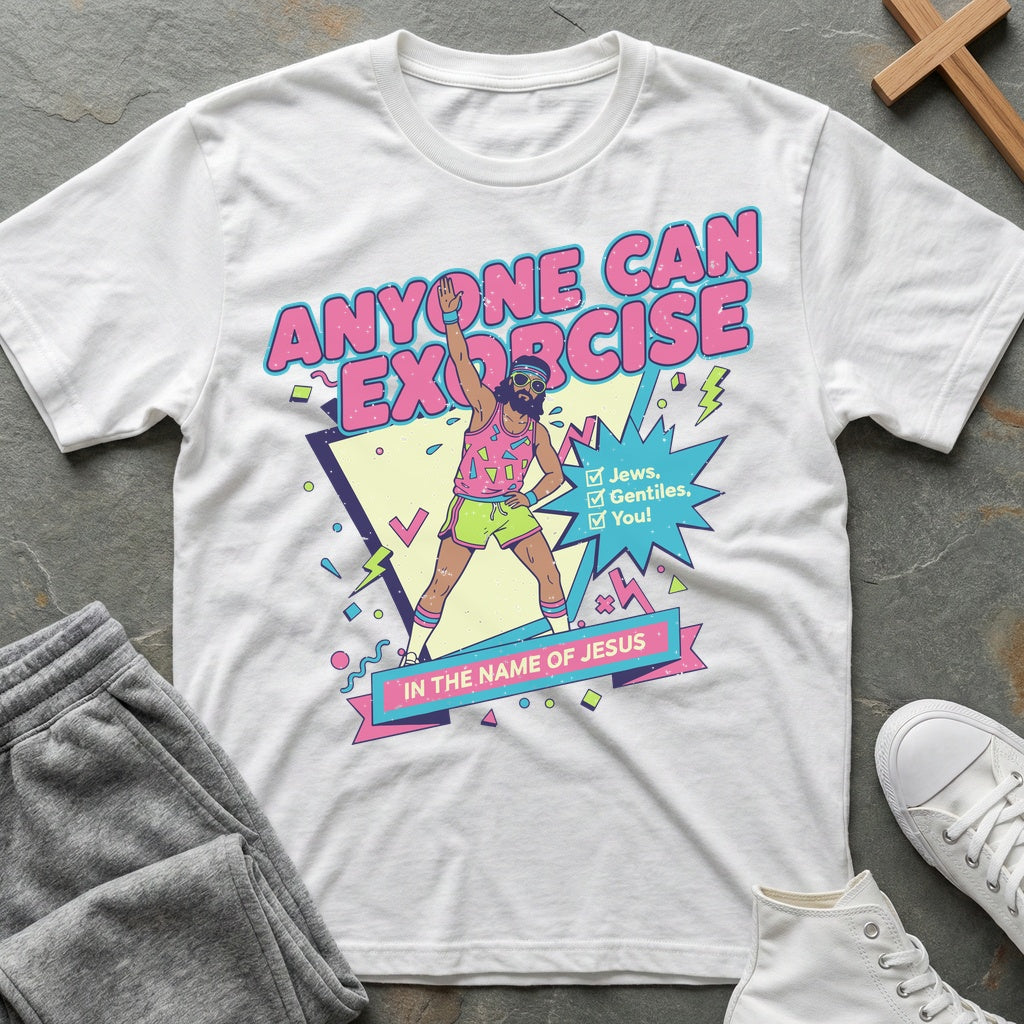 Anyone Can Exorcise T-Shirt - White