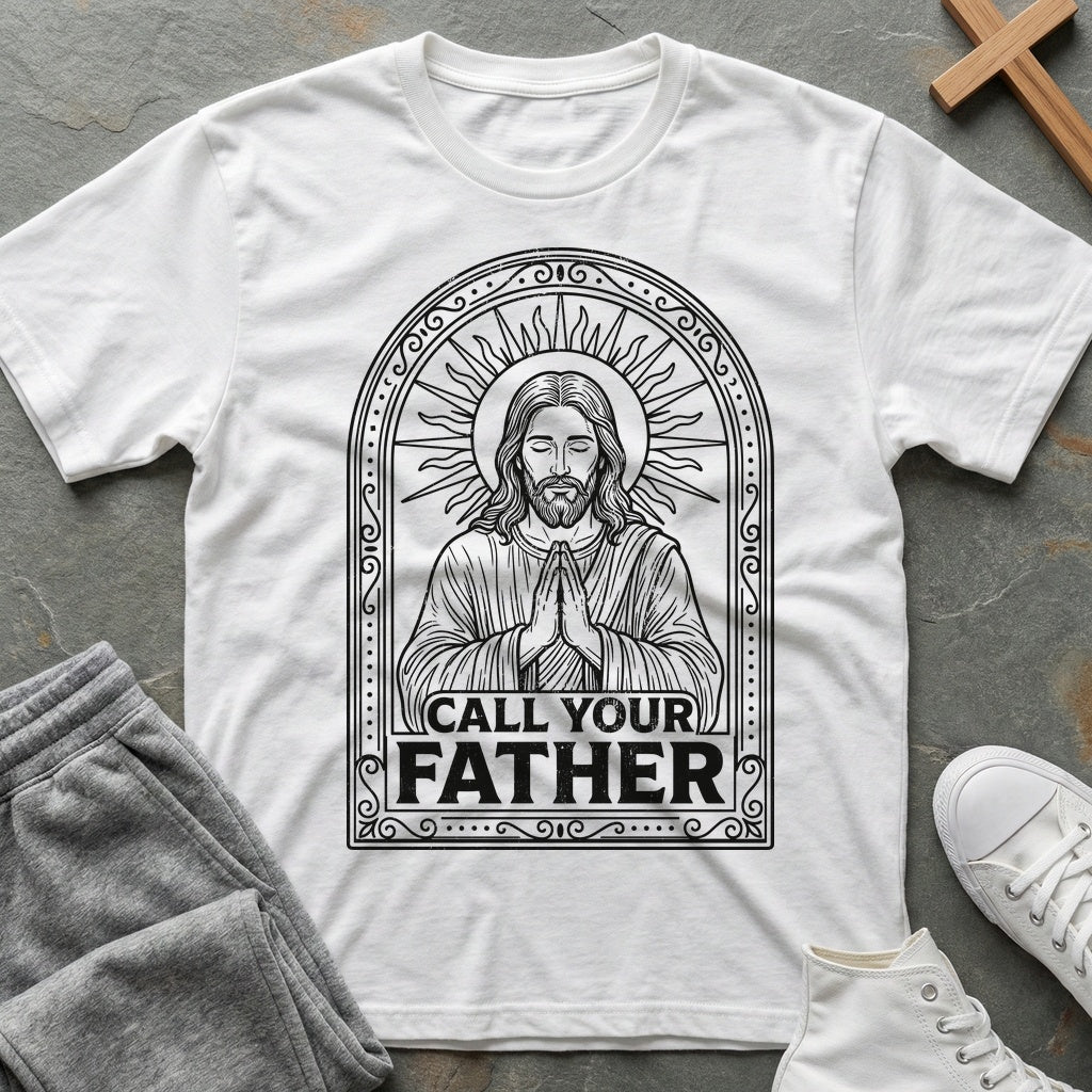 Call Your Father T-Shirt - White